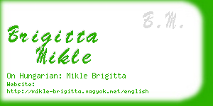 brigitta mikle business card